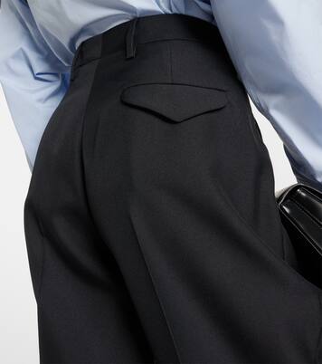 Pantalon droit à taille mi-haute | Prada
