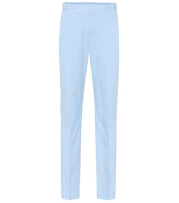 Isabel mid-rise slim corduroy pants | Gabriela Hearst