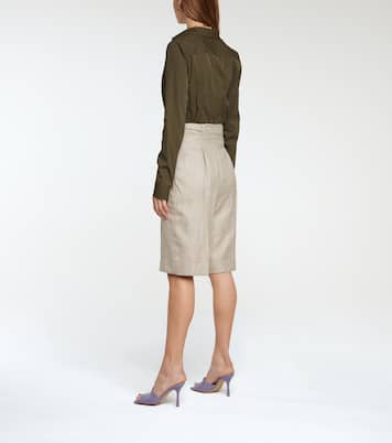 Judy wool, silk and linen shorts | Gabriela Hearst