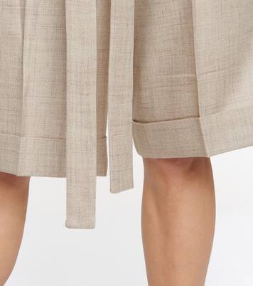 Judy wool, silk and linen shorts | Gabriela Hearst
