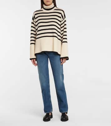 Striped turtleneck wool-blend sweater | Toteme