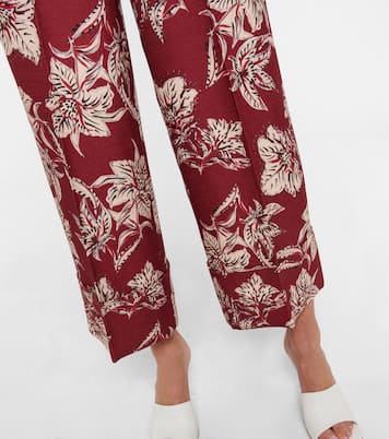 Pantalon ample Structured Florals à taille haute | Dorothee Schumacher