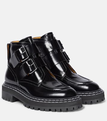 Bottines motardes en cuir | Proenza Schouler