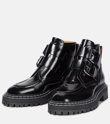 Bottines motardes en cuir | Proenza Schouler