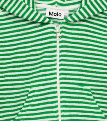 Mel striped cotton-blend hoodie | Molo