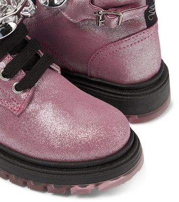Bottines en daim à paillettes | Monnalisa