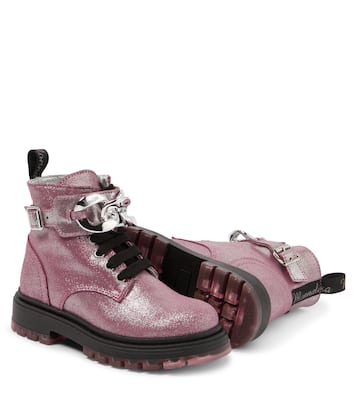 Bottines en daim à paillettes | Monnalisa