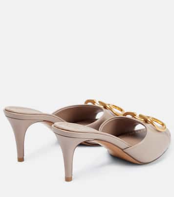 Pantoletten VLogo Signature 80 aus Leder | Valentino Garavani