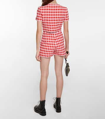 Houndstooth cropped top | Alaïa