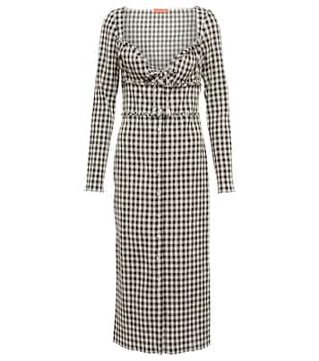 Himalia Gingham cotton and silk dress | Altuzarra