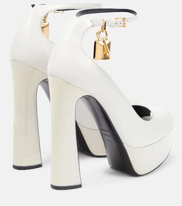 Padlock platform leather sandals | Tom Ford