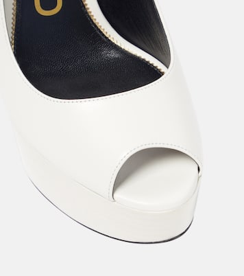 Padlock platform leather sandals | Tom Ford