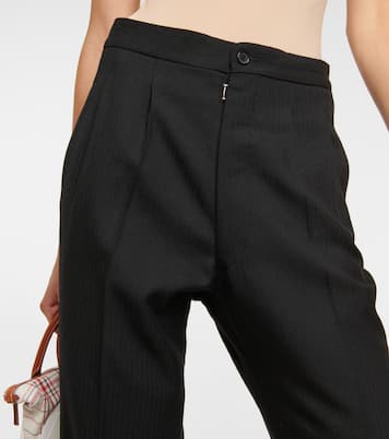 Pantalon tapered à taille haute en laine | Maison Margiela