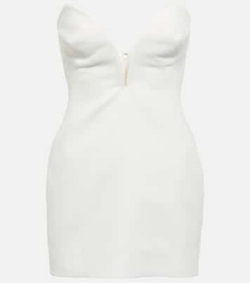 Strapless crêpe minidress | Mônot