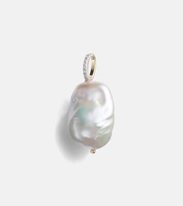 Collier en or 14 ct, diamants et perle | Mateo