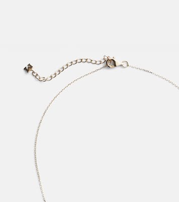 14kt gold necklace with Baroque pearl and diamonds | Mateo