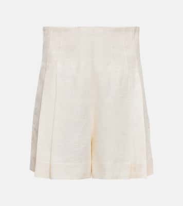 Shorts a vita alta in lino | Chloé