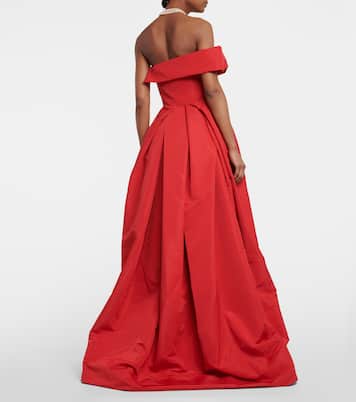 Draped off-shoulder satin gown | Vivienne Westwood