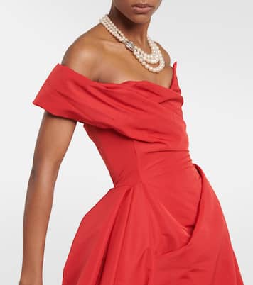 Draped off-shoulder satin gown | Vivienne Westwood