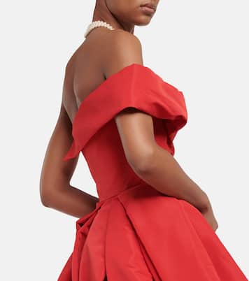 Draped off-shoulder satin gown | Vivienne Westwood