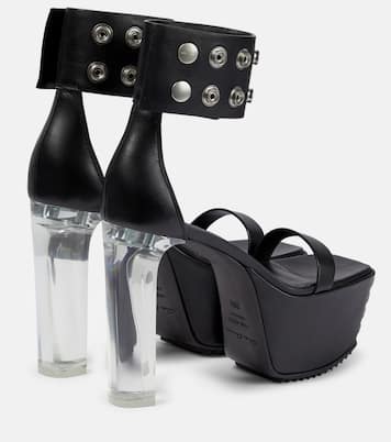 Plateausandalen Minimal Grill aus Leder | Rick Owens