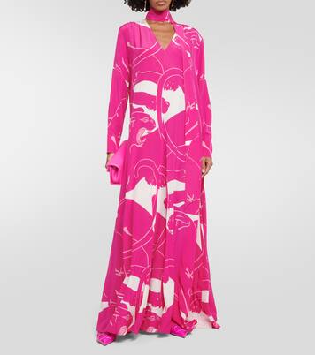 Mono de seda estampado | Valentino
