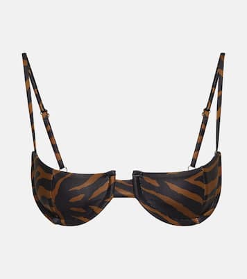 Zebra-print bikini top | Same