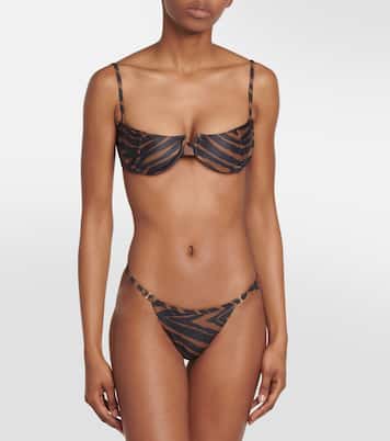 Zebra-print bikini top | Same