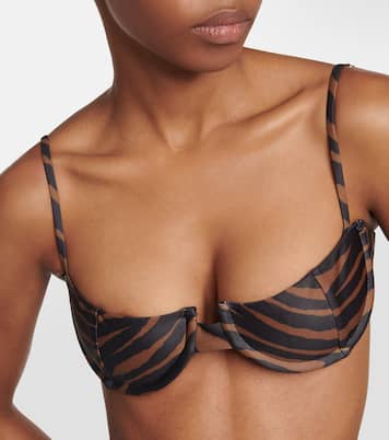 Zebra-print bikini top | Same