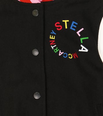 Logo wool-blend varsity jacket | Stella McCartney Kids