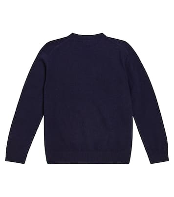 Intarsia virgin wool sweater | Il Gufo