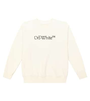 Sudadera en jersey de algodón con logo | Off-White Kids