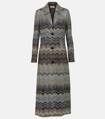 Abrigo de botonadura simple Zig Zag | Missoni