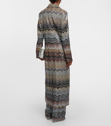 Abrigo de botonadura simple Zig Zag | Missoni