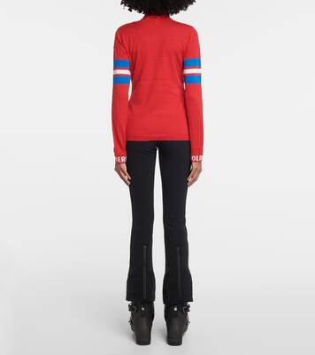 Biscuit logo turtleneck ski top | Goldbergh