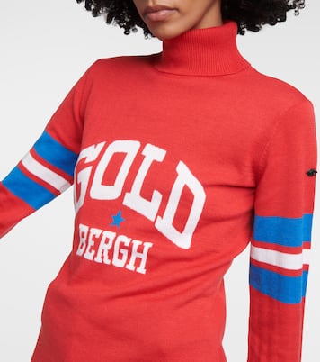 Biscuit logo turtleneck ski top | Goldbergh