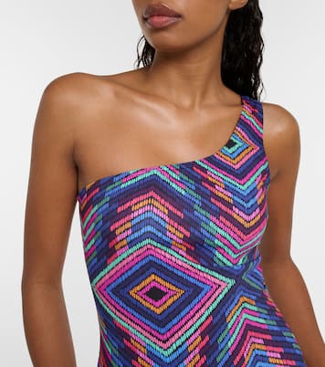 Multicolor one-shoulder swimsuit | Eres