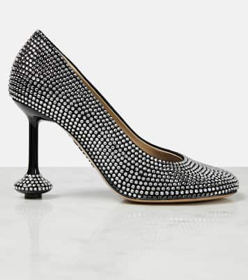 Pumps Toy aus Veloursleder mit Kristallen | Loewe
