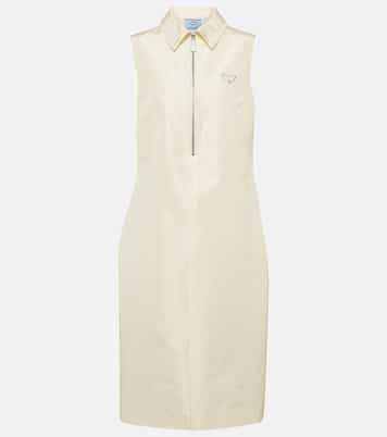 Abito midi in misto seta | Prada