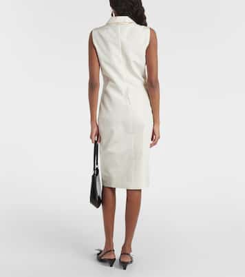 Abito midi in misto seta | Prada