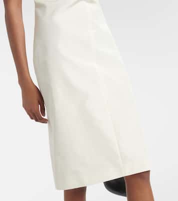 Abito midi in misto seta | Prada