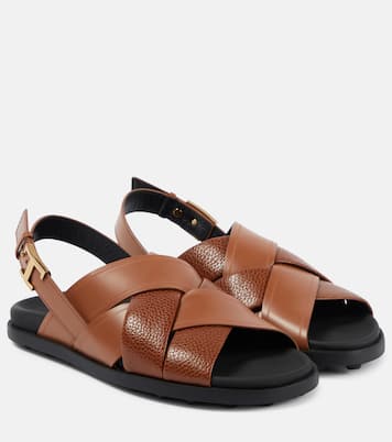 صندل من الجلد المحبوك | Tod's