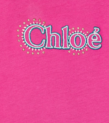 Baby logo cotton jersey dress | Chloé Kids