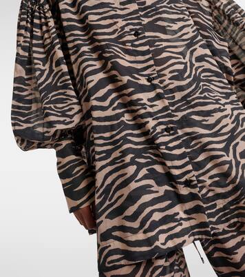 Camisa oversized con mangas abullonadas | The Attico