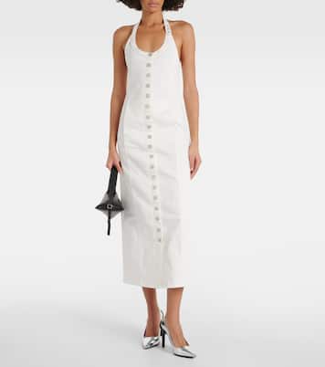 Vestido midi Multiflex de denim | Courrèges