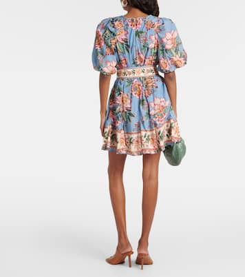 Floral cotton-blend minidress | Farm Rio