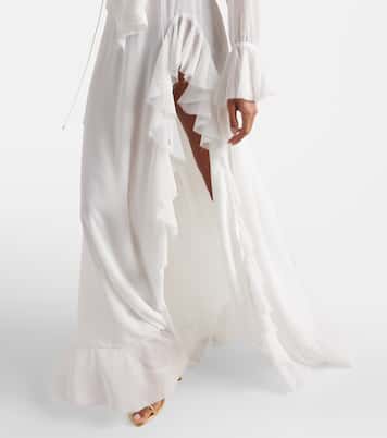 Vestido largo Bellen con volantes | Bananhot