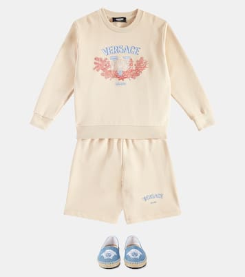 Shorts Barocco de jersey de algodón | Versace Kids