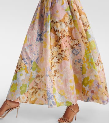Pop ruffled floral midi dress | Zimmermann