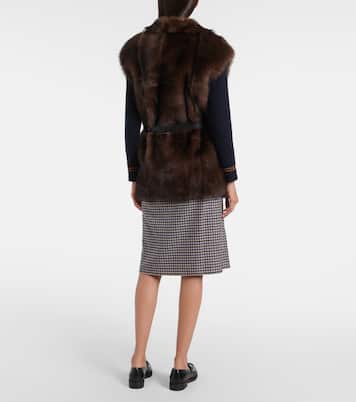Shearling vest | Prada
